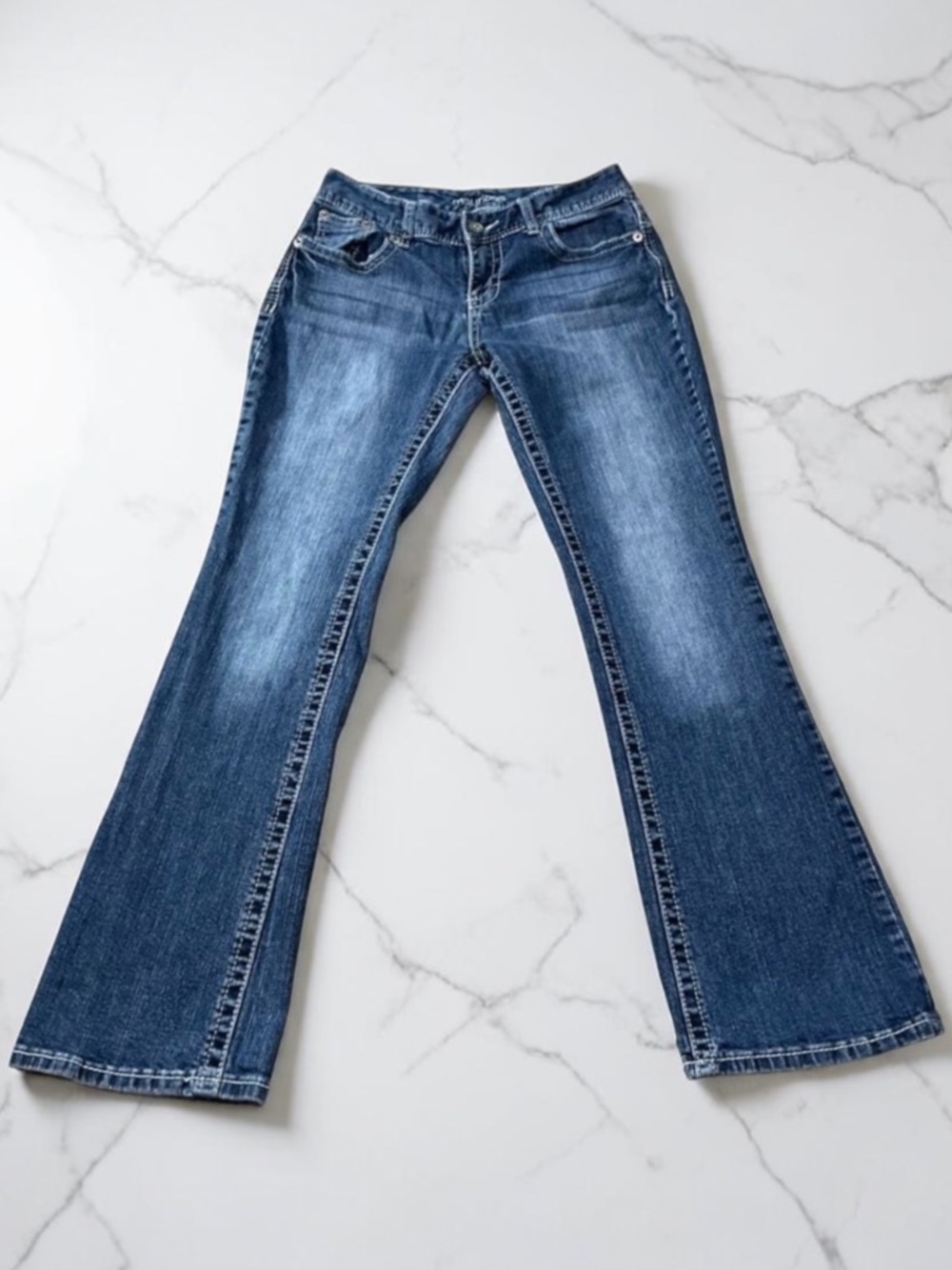 Maurices Medium Wash Curvy Easy Boot Jeans